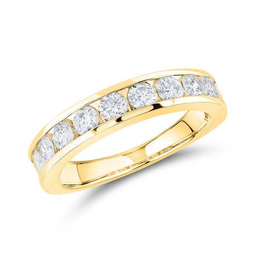 14kt Yellow Gold 1 CTW Natural Diamond Band