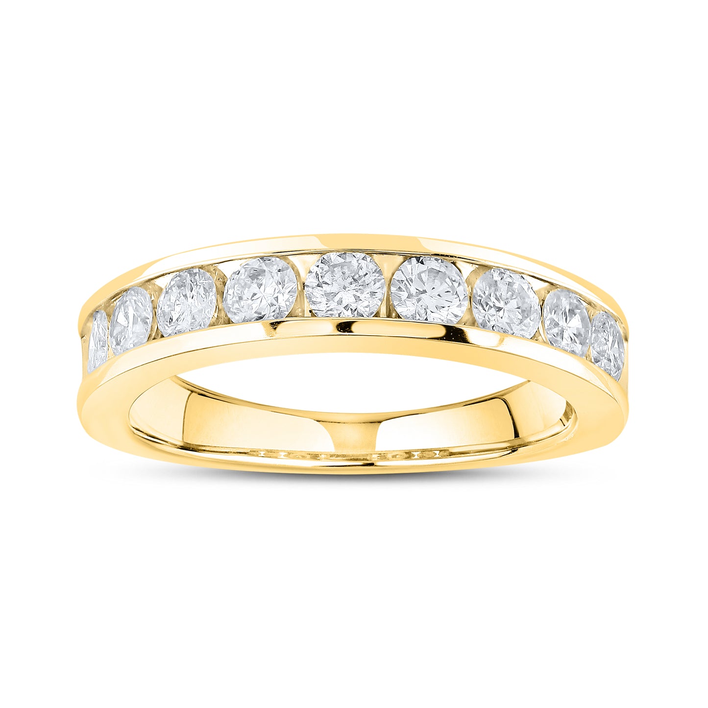 14kt Yellow Gold 1 CTW Natural Diamond Band