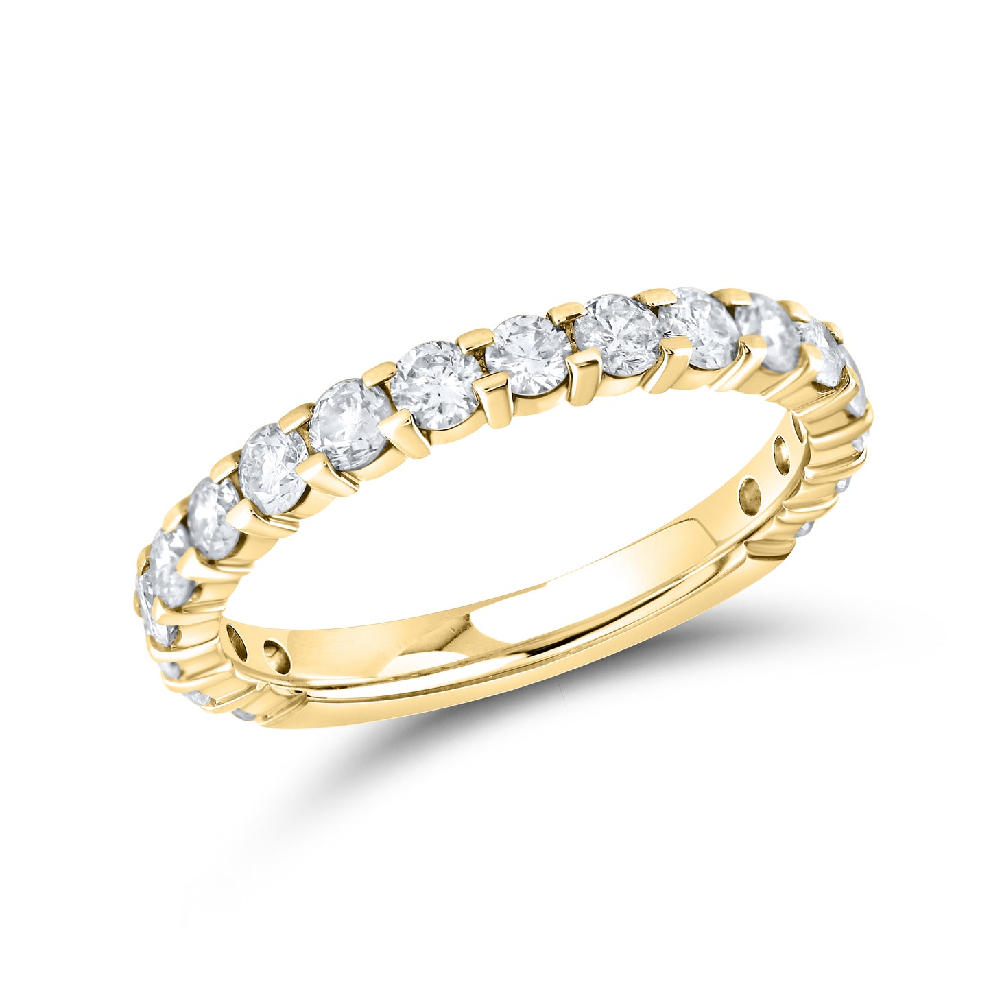 14kt Yellow Gold 1 CTW Natural Diamond Band
