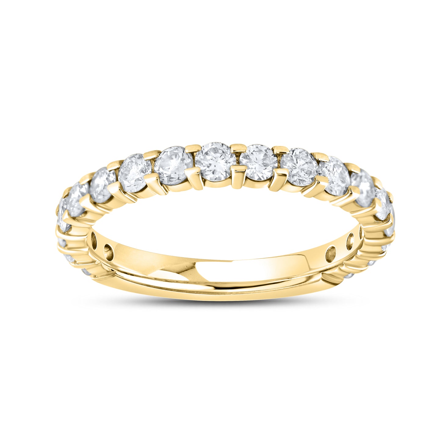 14kt Yellow Gold 1 CTW Natural Diamond Band