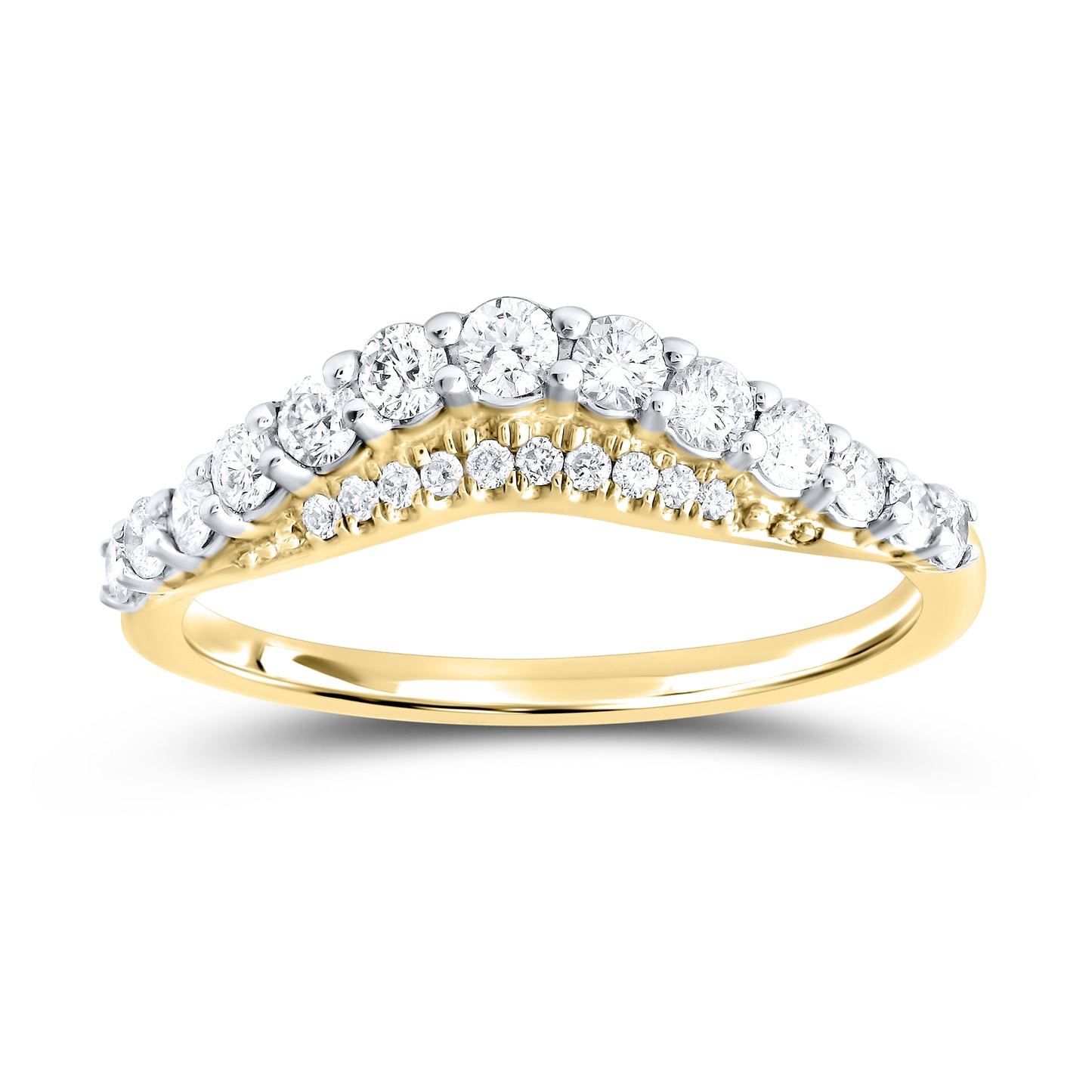 14kt Yellow Gold 0.50 CTW Natural Diamond Band