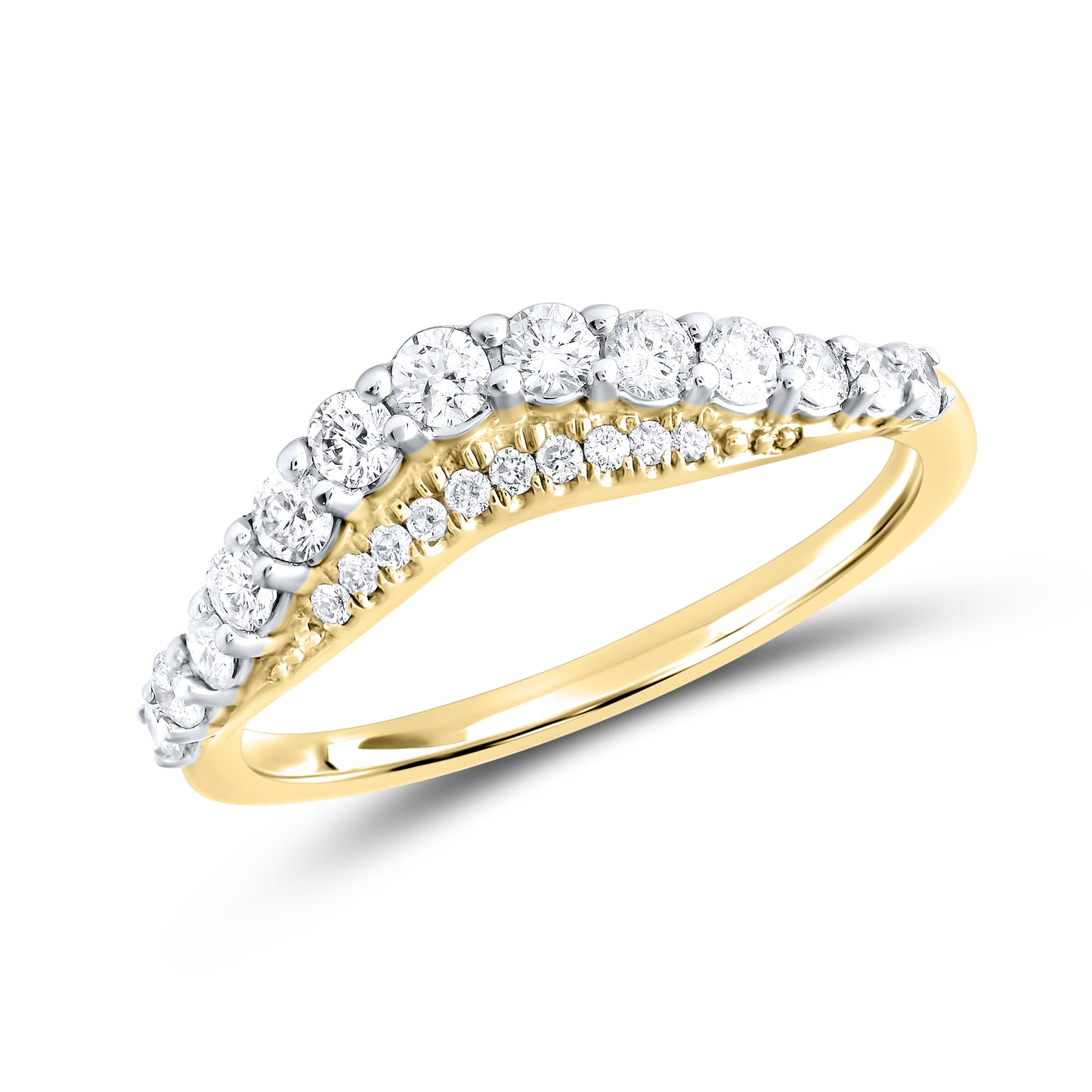 14kt Yellow Gold 0.50 CTW Natural Diamond Band