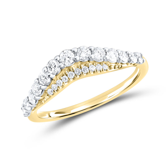 14kt Yellow Gold 0.50 CTW Natural Diamond Band