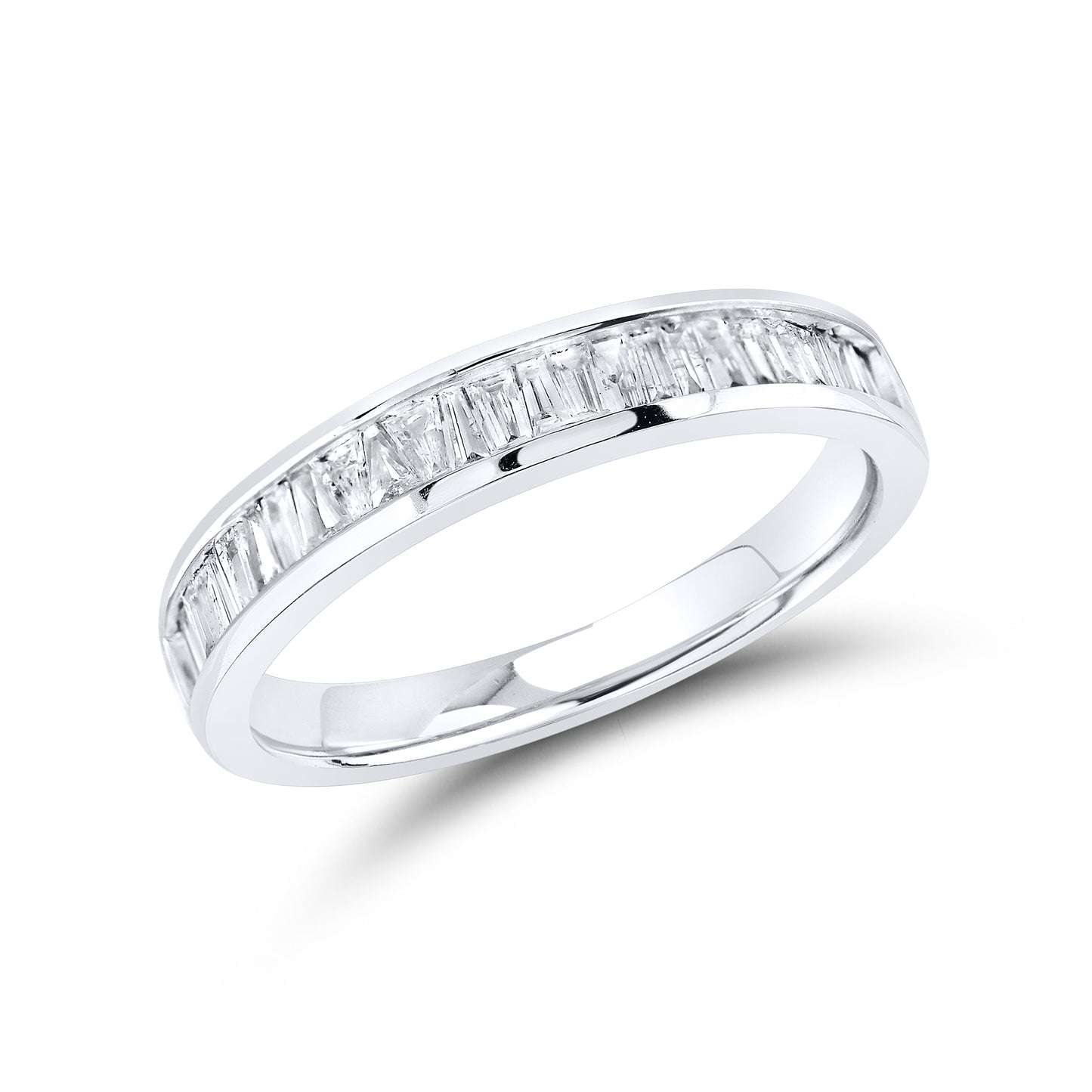 10kt White Gold 0.50 CTW Natural Diamond Band