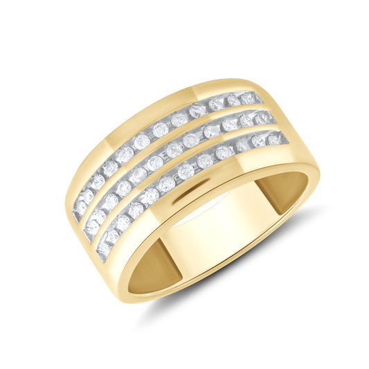 10kt Yellow Gold 0.53 CTW Men’s Diamond Ring