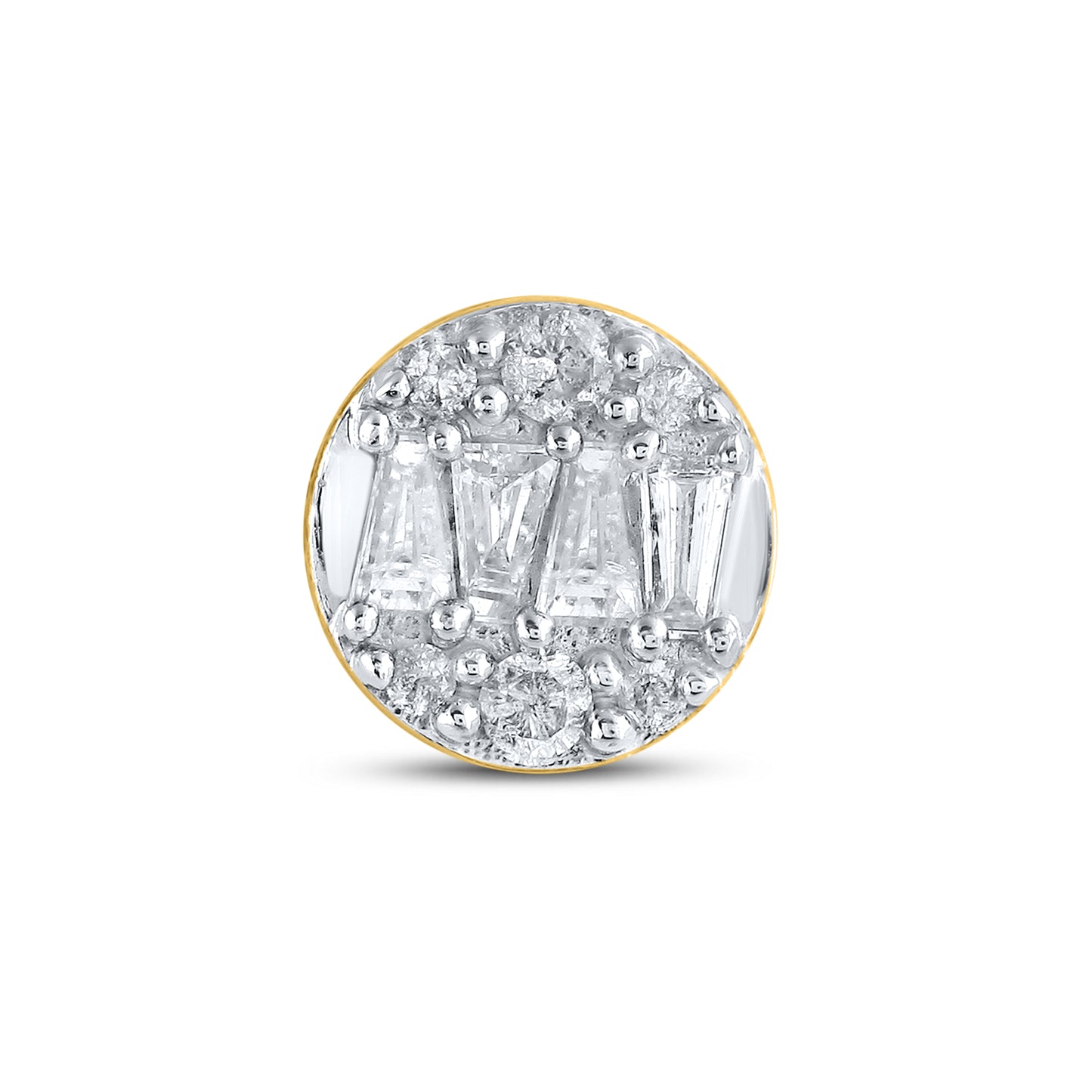10kt Yellow Gold 0.75 CTW Natural Diamond Earrings