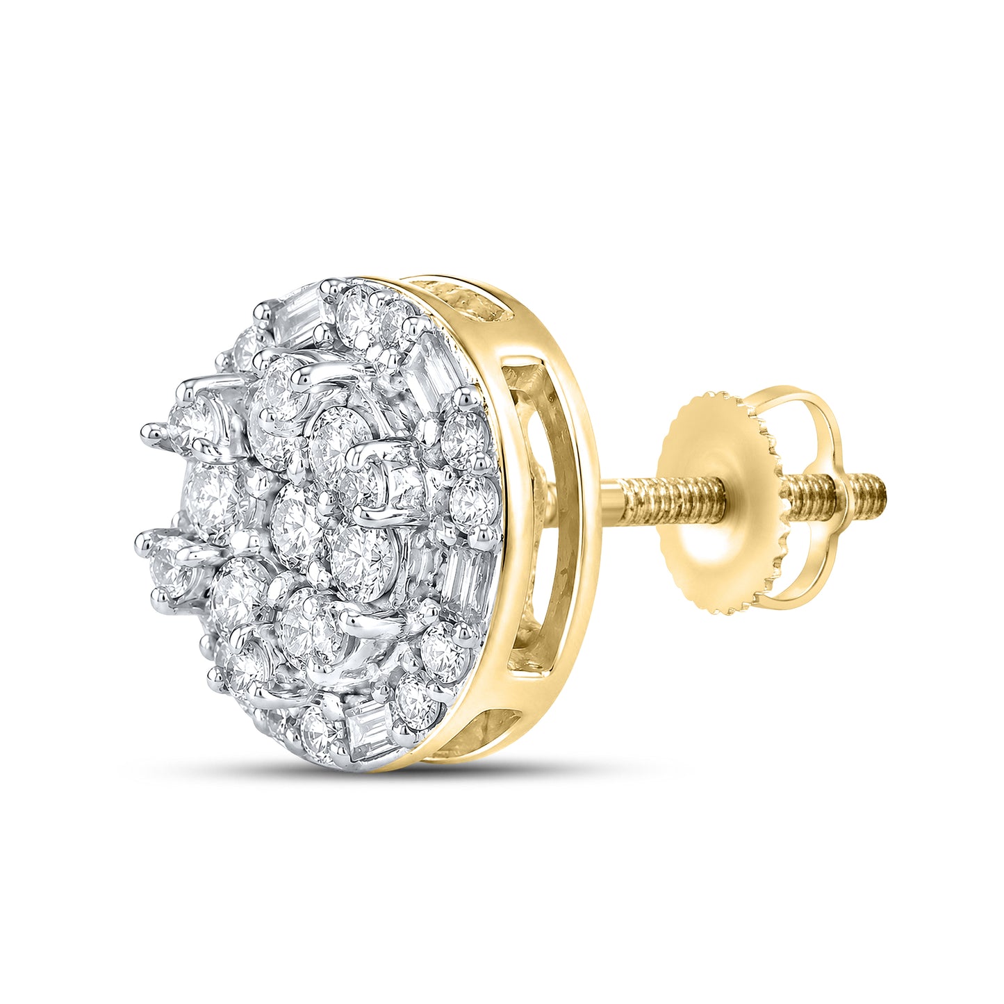 10kt Yellow Gold 0.78 CTW Natural Diamond Earrings