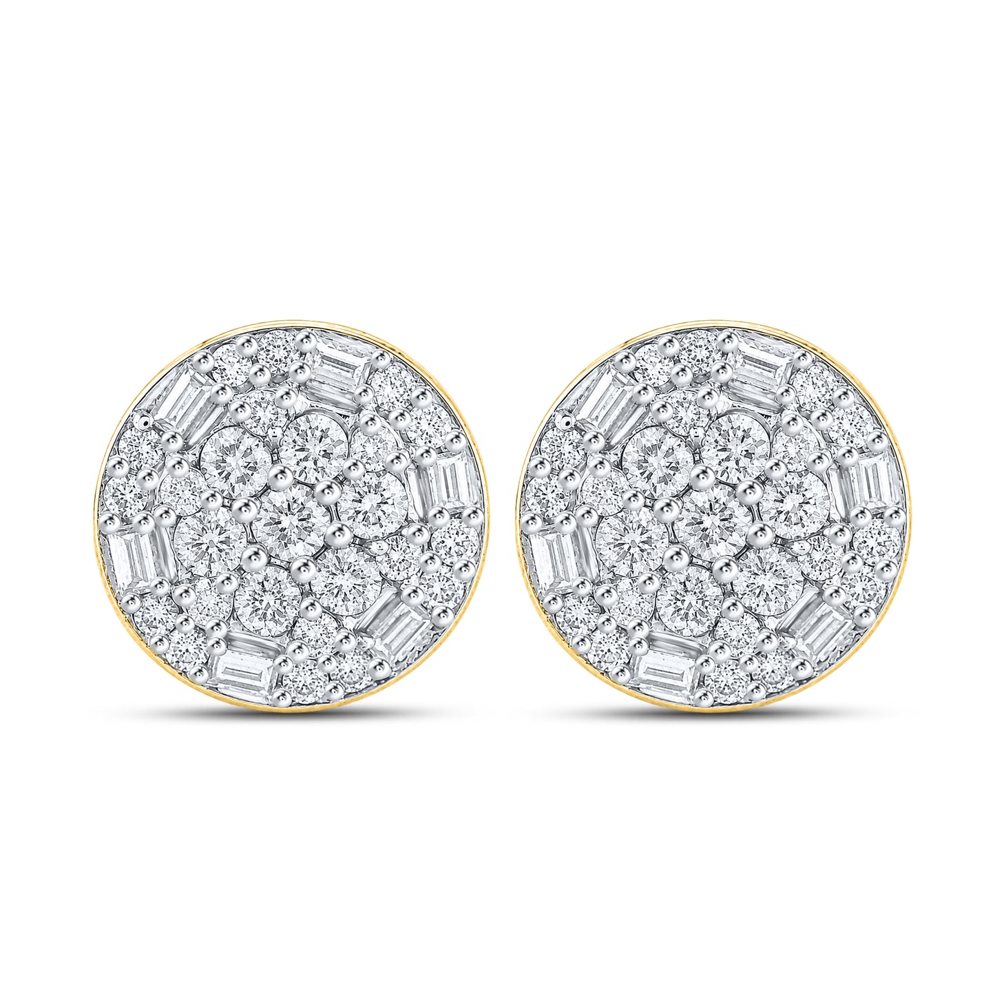 10kt Yellow Gold 0.78 CTW Natural Diamond Earrings