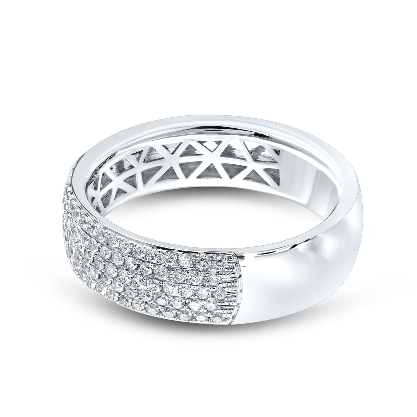 14kt White Gold 0.50 CTW Natural Diamond Band