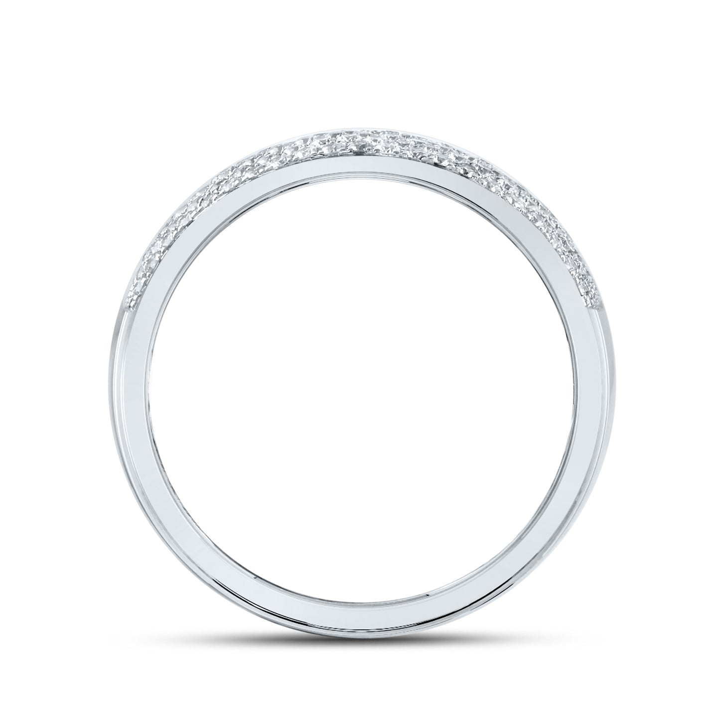 14kt White Gold 0.50 CTW Natural Diamond Band