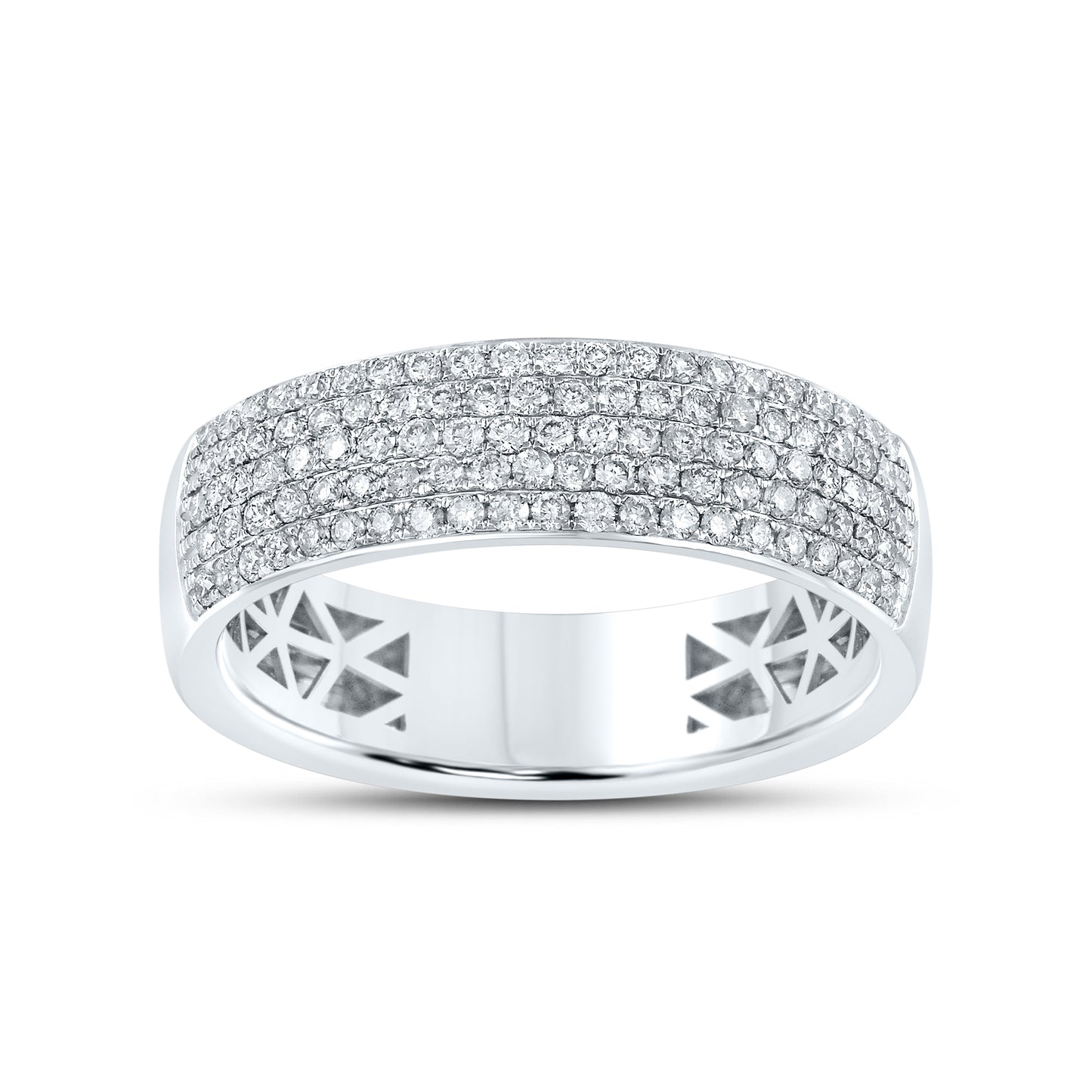 14kt White Gold 0.50 CTW Natural Diamond Band