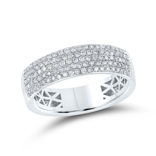 14kt White Gold 0.50 CTW Natural Diamond Band