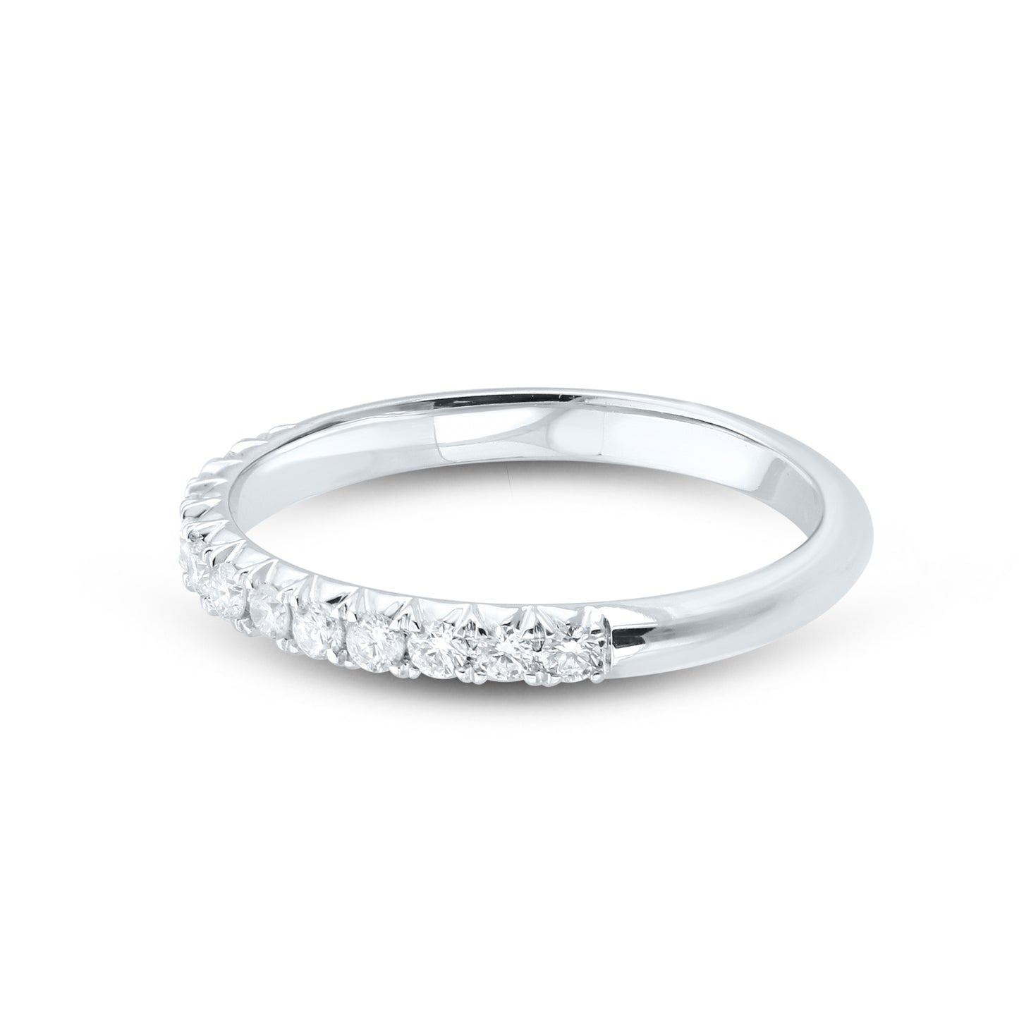 14kt White Gold 0.25 CTW Natural Diamond Band