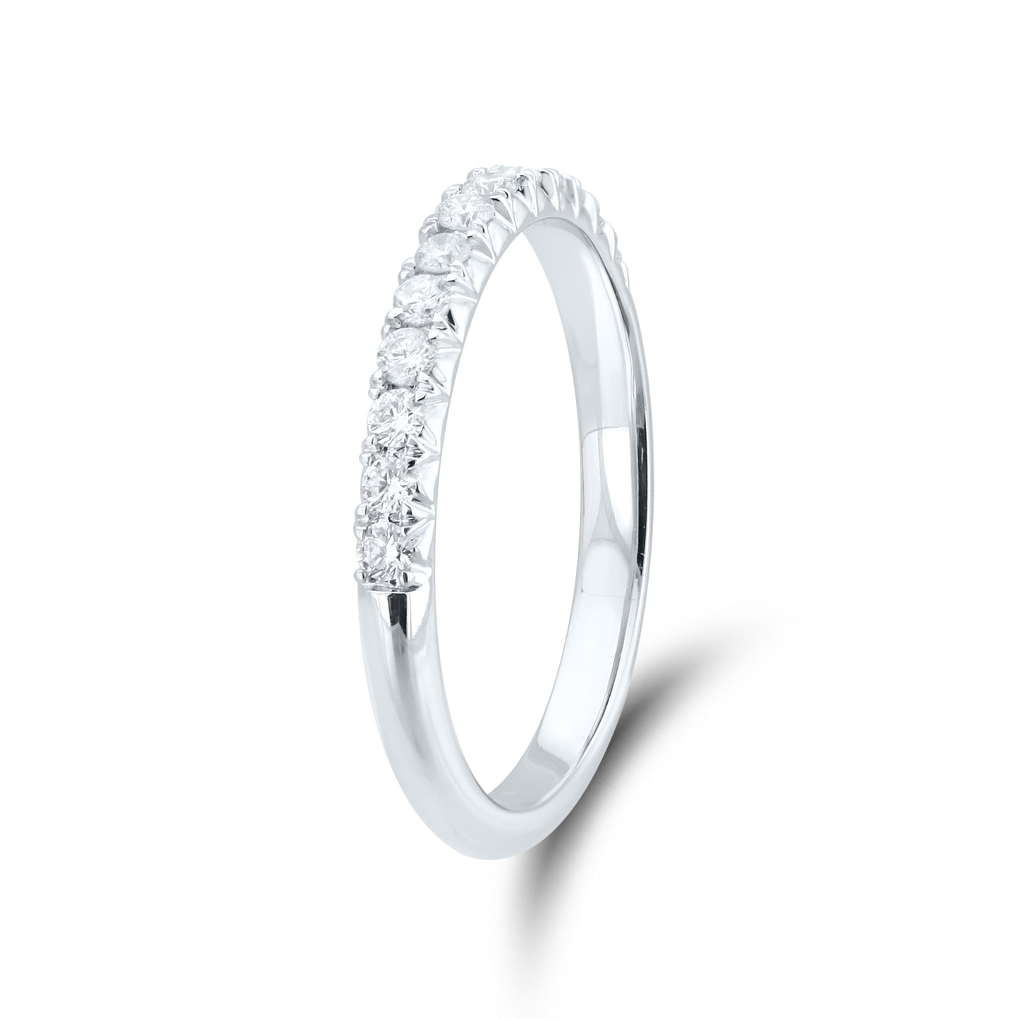 14kt White Gold 0.25 CTW Natural Diamond Band