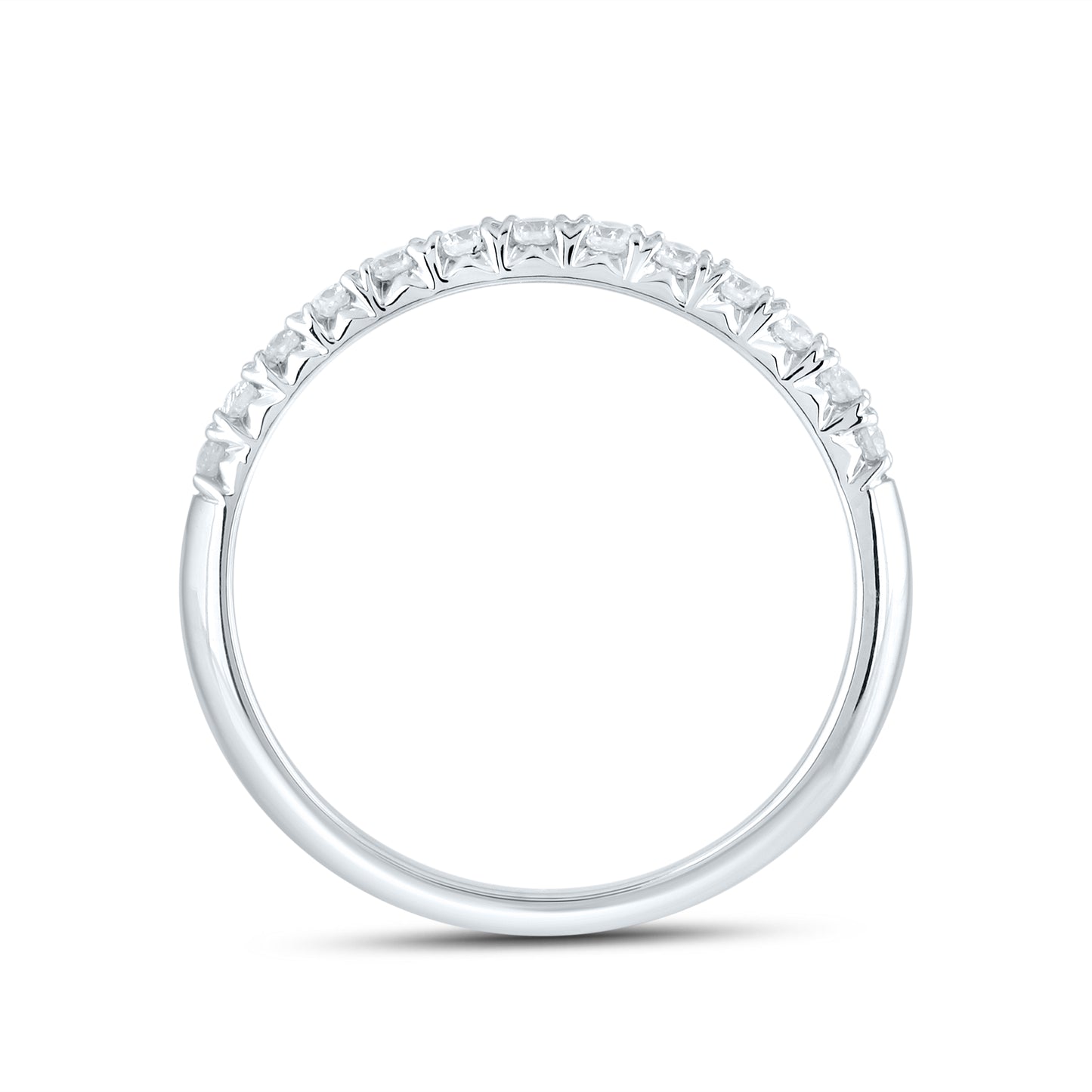 14kt White Gold 0.25 CTW Natural Diamond Band