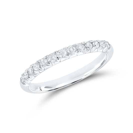 14kt White Gold 0.25 CTW Natural Diamond Band