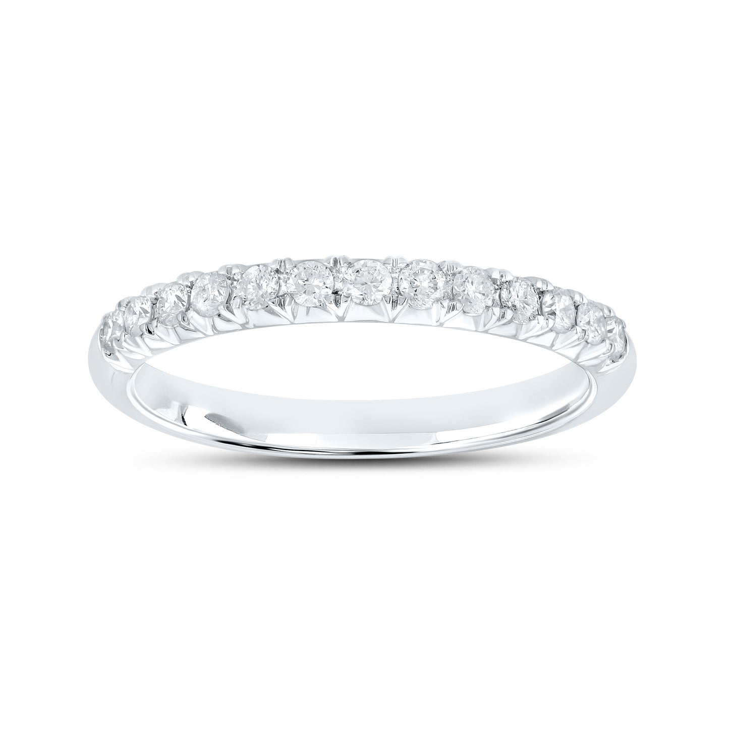 14kt White Gold 0.25 CTW Natural Diamond Band