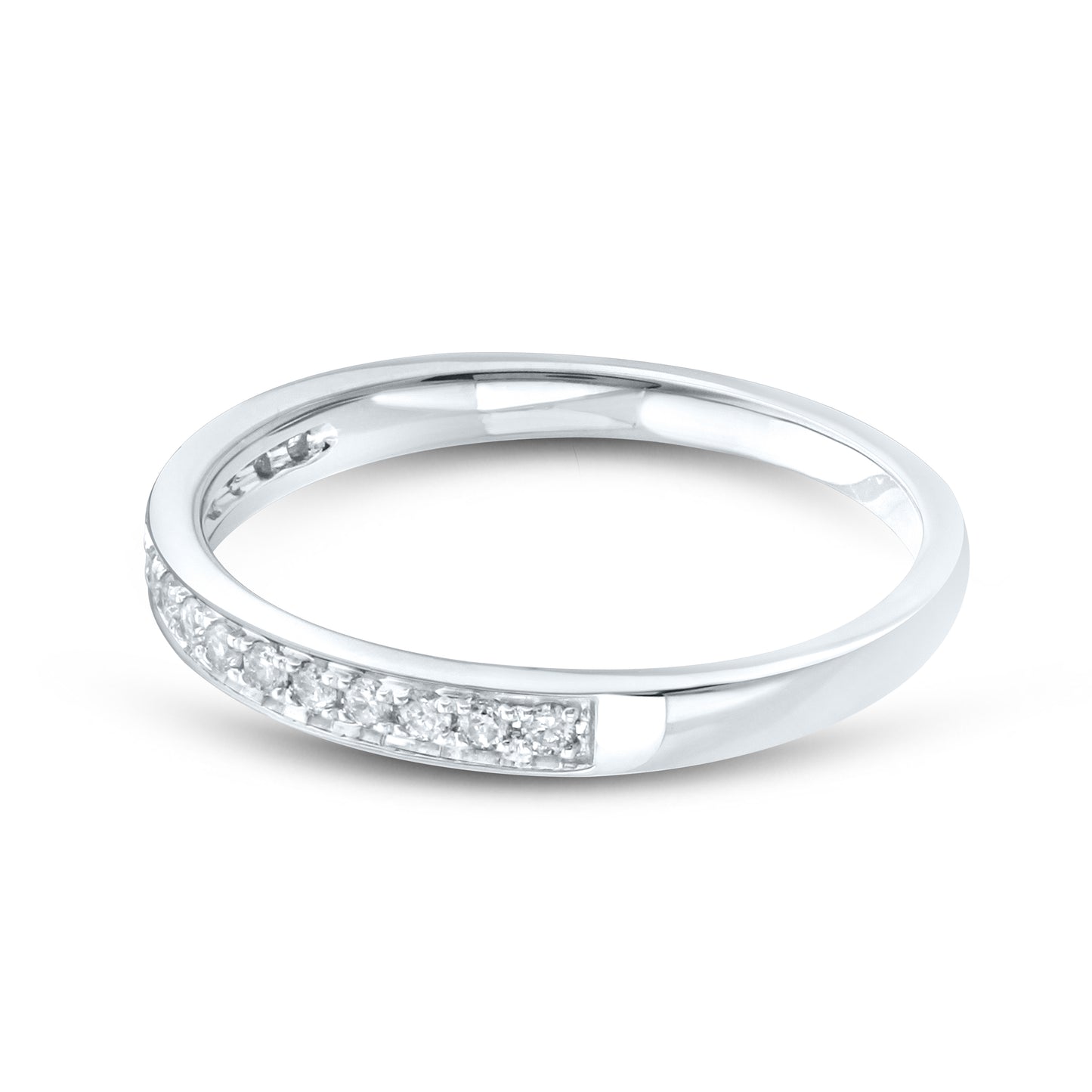 14kt White Gold 0.16 CTW Diamond Band