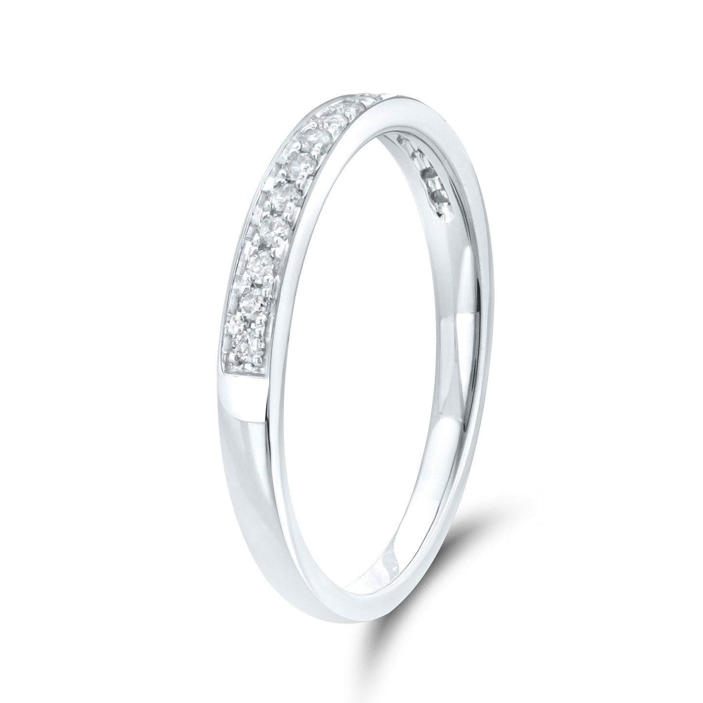 14kt White Gold 0.16 CTW Diamond Band