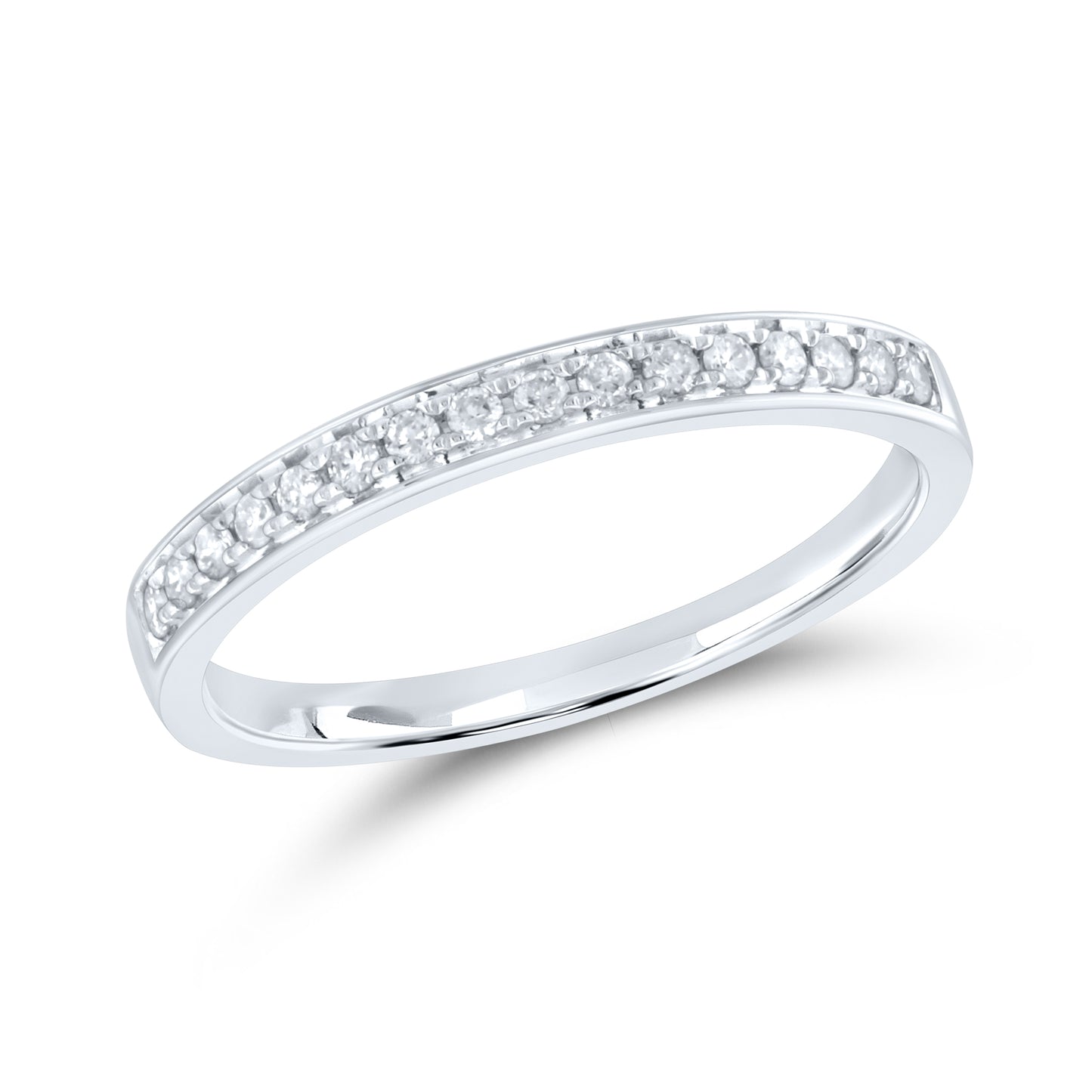 14kt White Gold 0.16 CTW Diamond Band