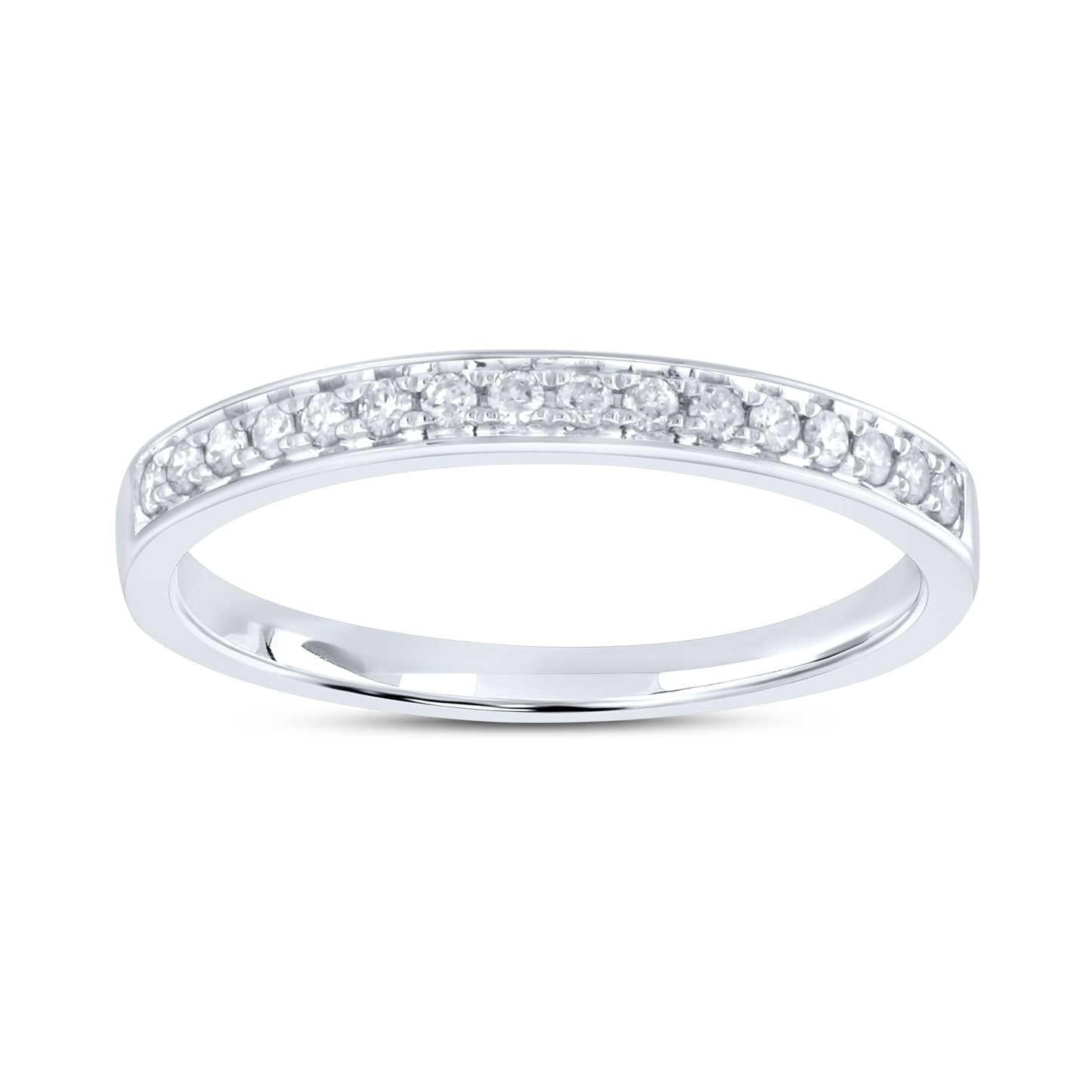 14kt White Gold 0.16 CTW Diamond Band