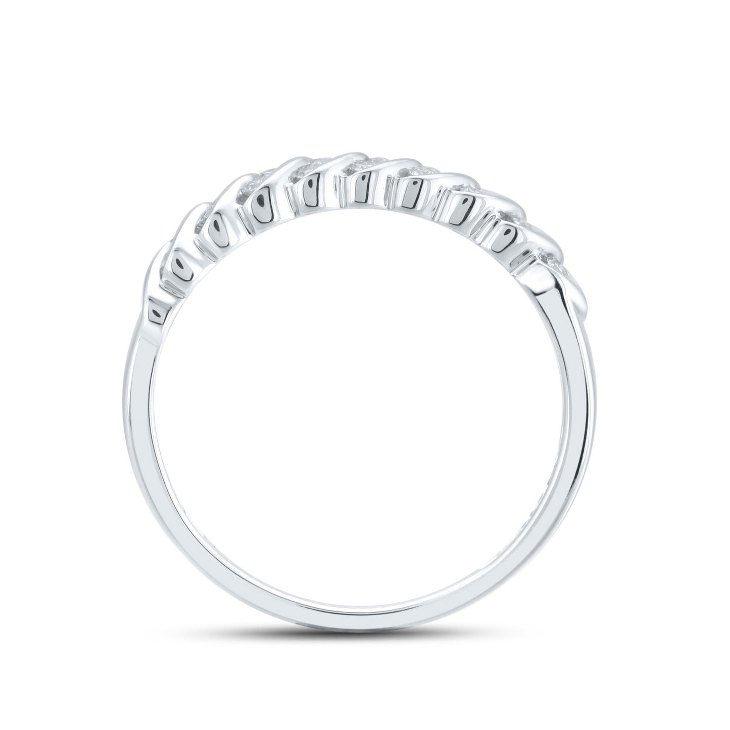 14kt White Gold 0.21 CTW Natural Diamond Band