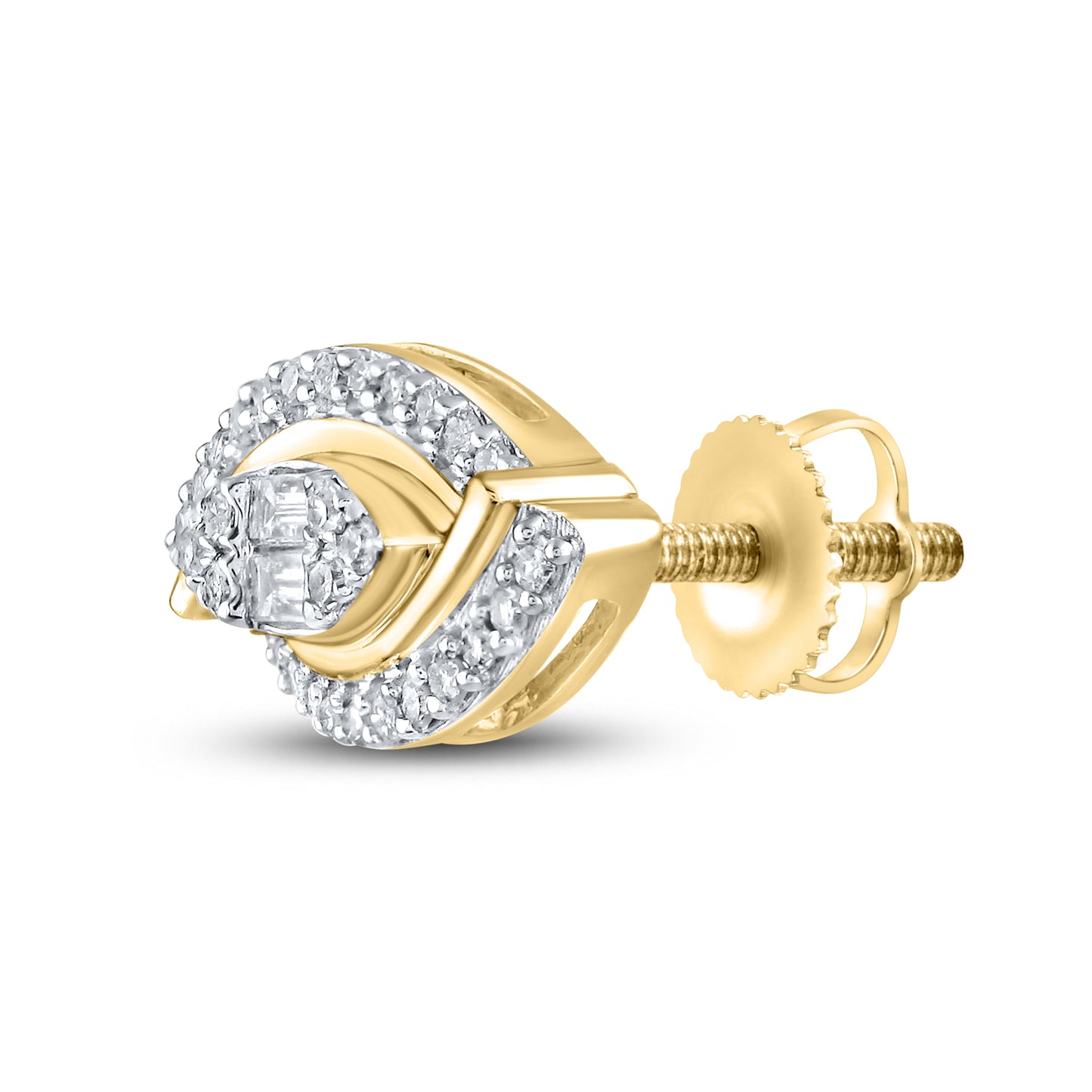 14kt Yellow Gold 0.34 CTW Diamond Earrings