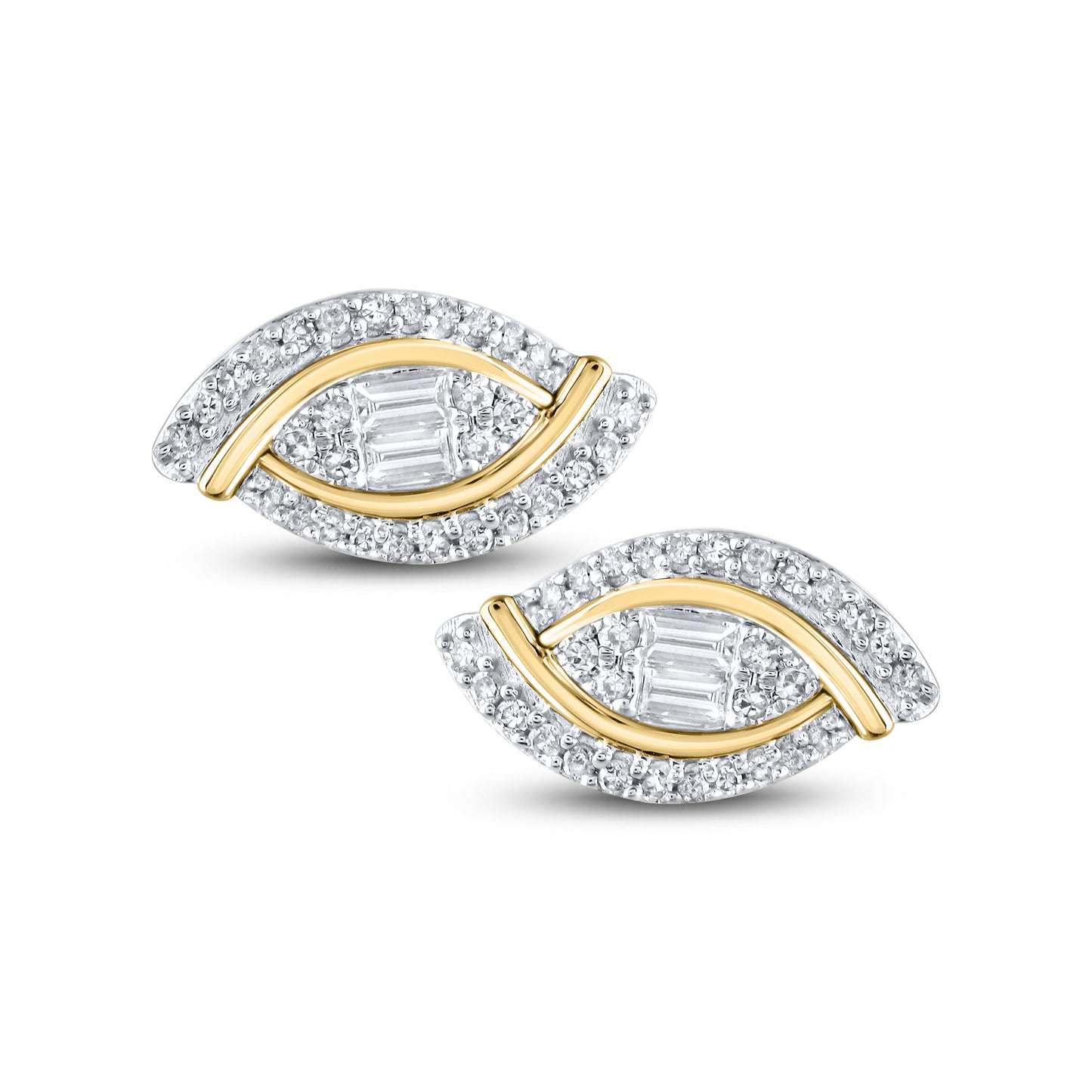 14kt Yellow Gold 0.34 CTW Diamond Earrings