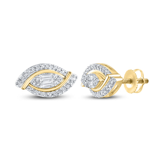 14kt Yellow Gold 0.34 CTW Diamond Earrings