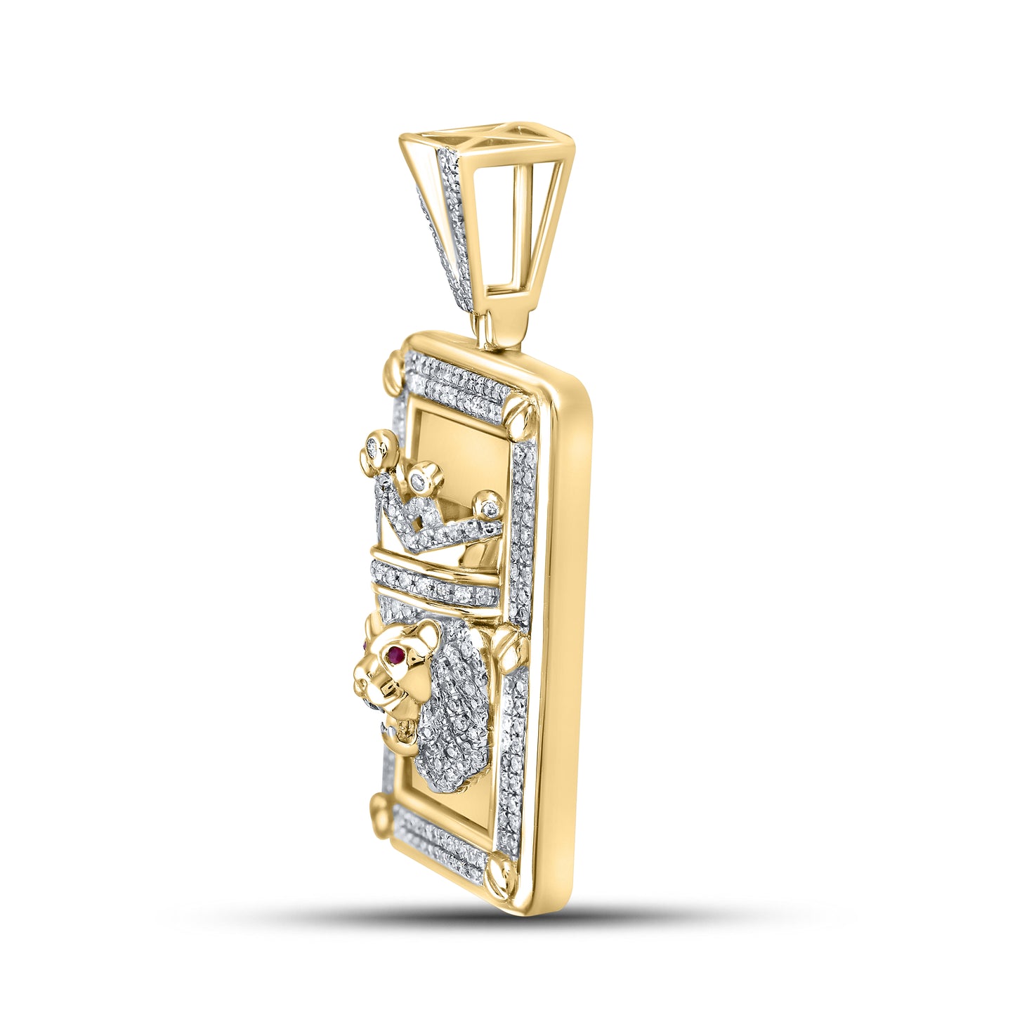 10kt Yellow Gold 0.70 CTW Diamond Charm