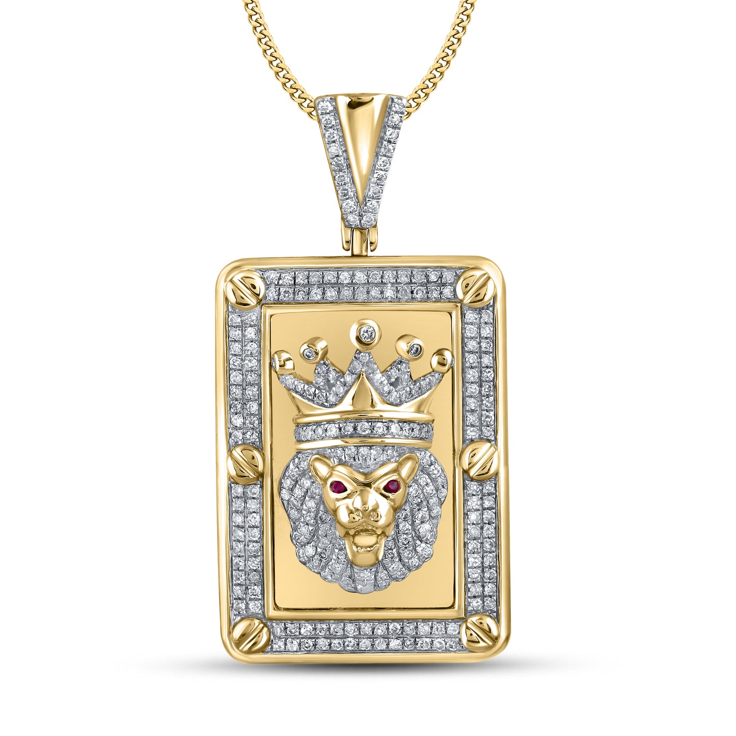 10kt Yellow Gold 0.70 CTW Diamond Charm