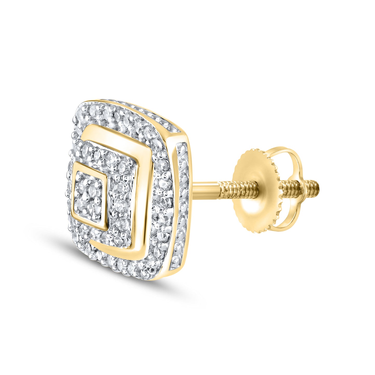10kt Yellow Gold 0.25 CTW Natural Diamond Earrings