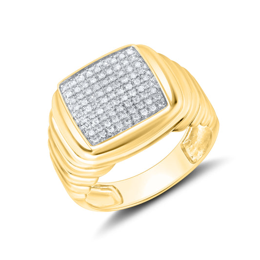 10kt Yellow Gold 0.25 CTW Men’s Diamond Ring