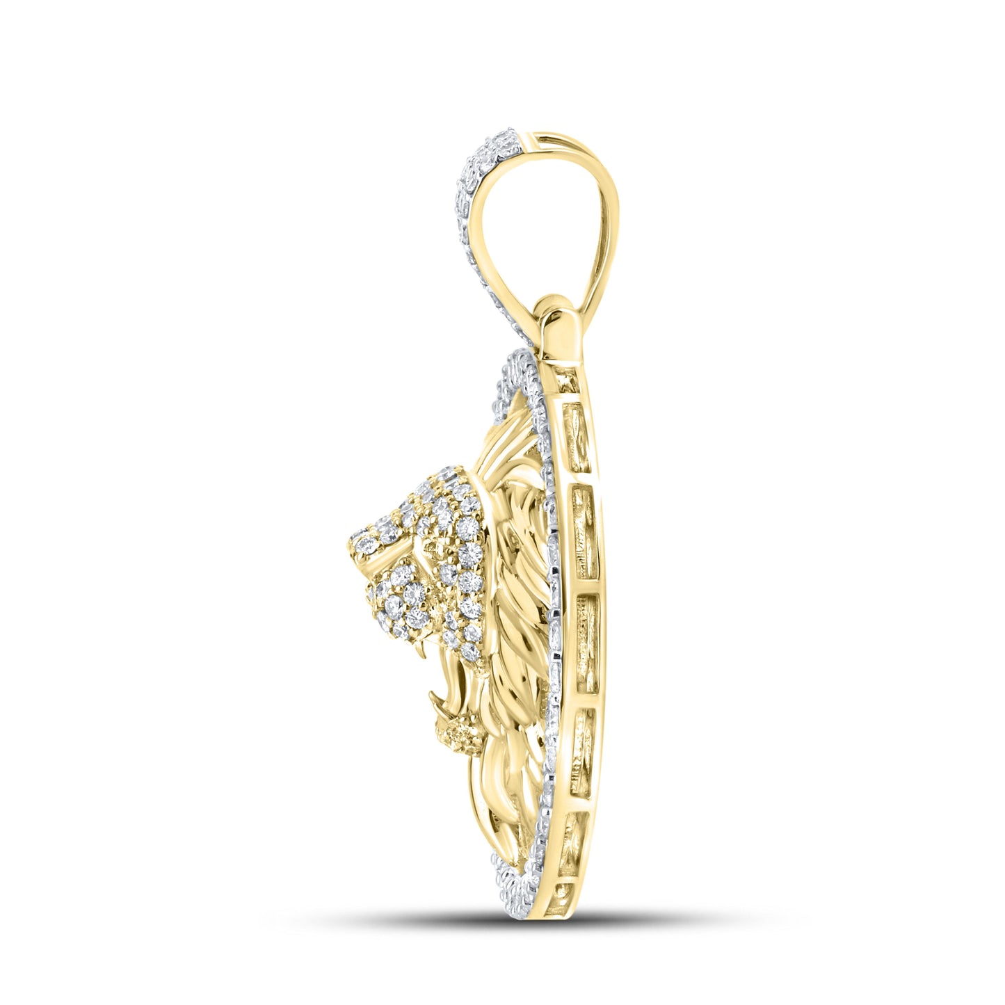10k yellow gold 3 CTW Diamond Charm