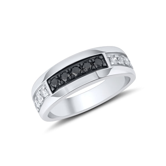 10kt White Gold 0.75 CTW Diamond Men’s Band