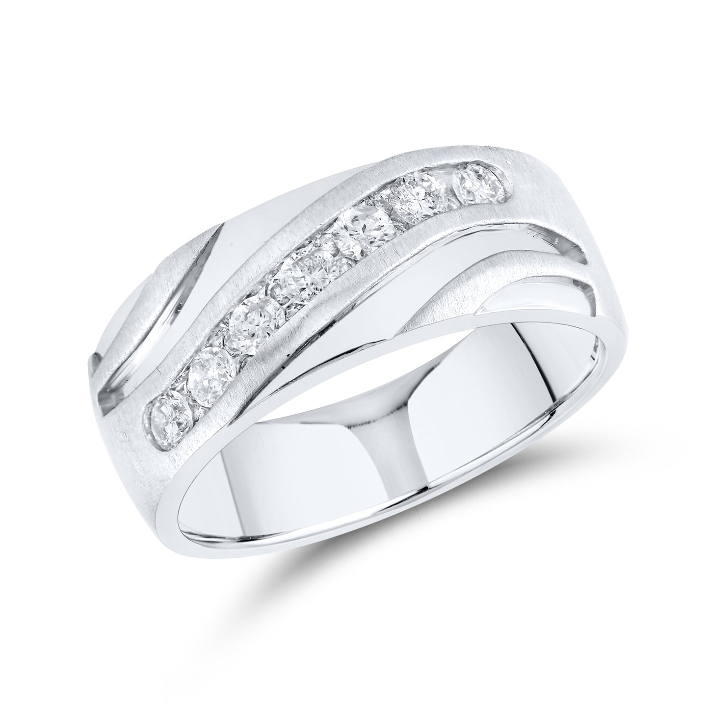 10kt White Gold 0.55 CTW Diamond Men’s Ring