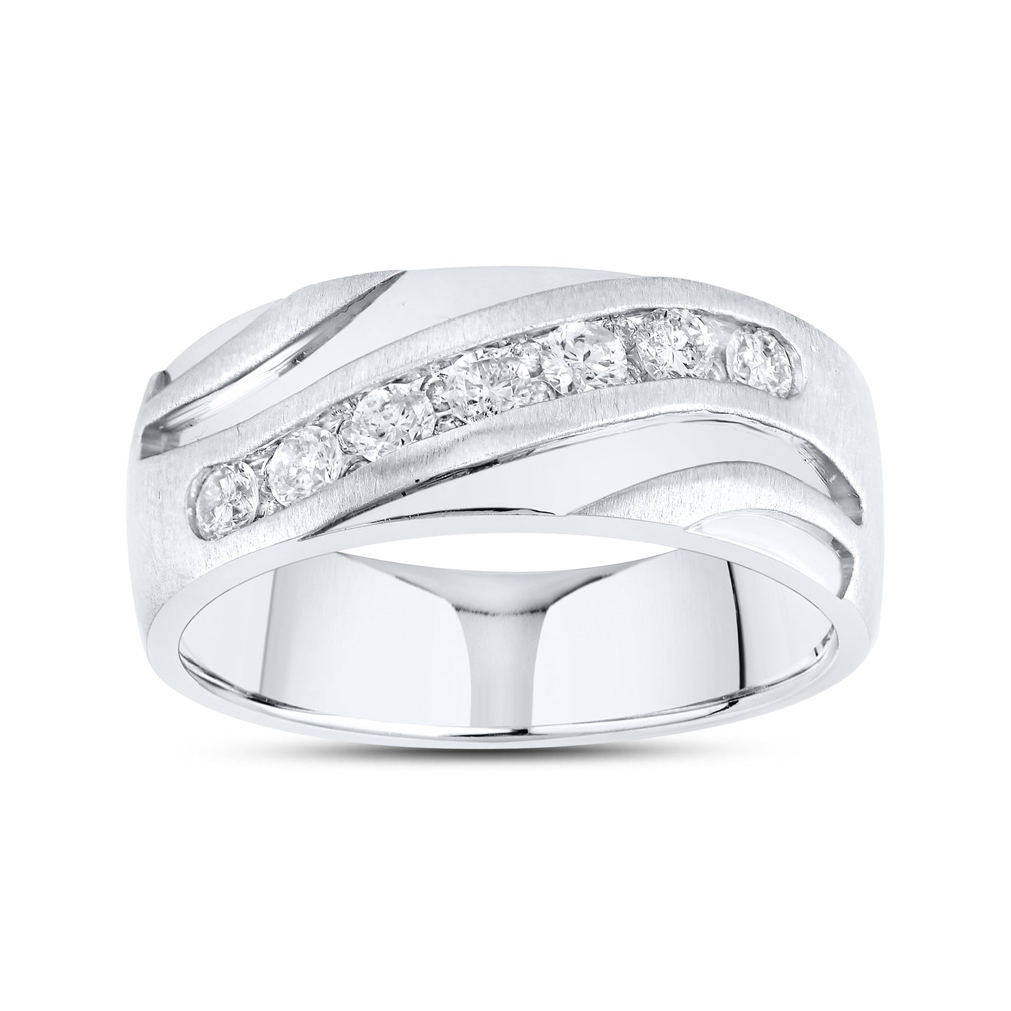 10kt White Gold 0.55 CTW Diamond Men’s Ring
