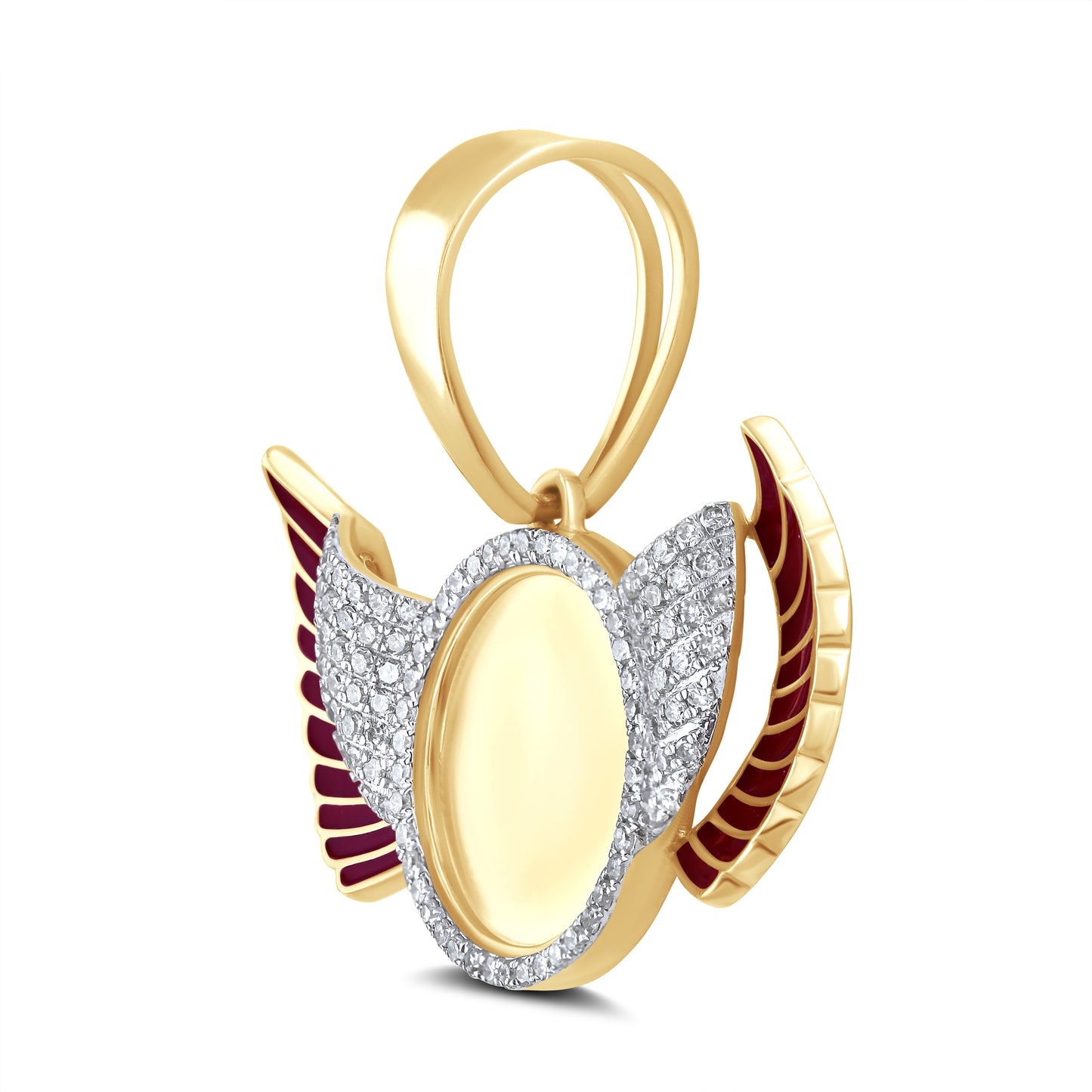 10kt Yellow Gold 0.65 CTW Picture Diamond Charm