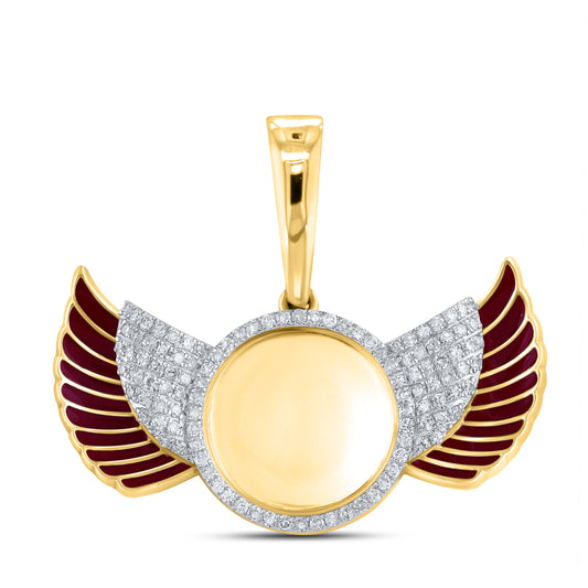 10kt Yellow Gold 0.65 CTW Picture Diamond Charm