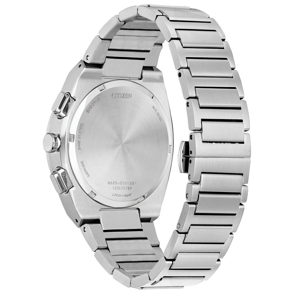 MEN ECO WR50 SS BRAC BLCK
