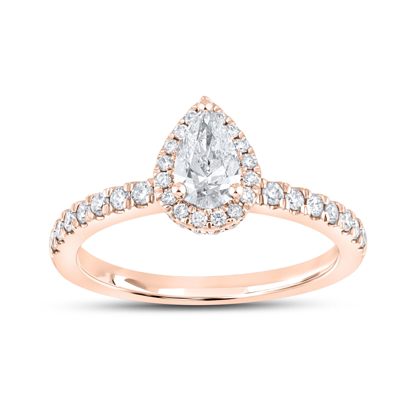 10kt Rose Gold 1.14ctw Diamond Bridal Ring set