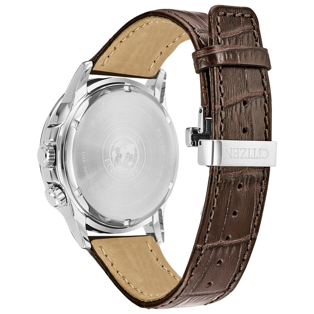 MEN ECO WR100 SS STRA BRWN