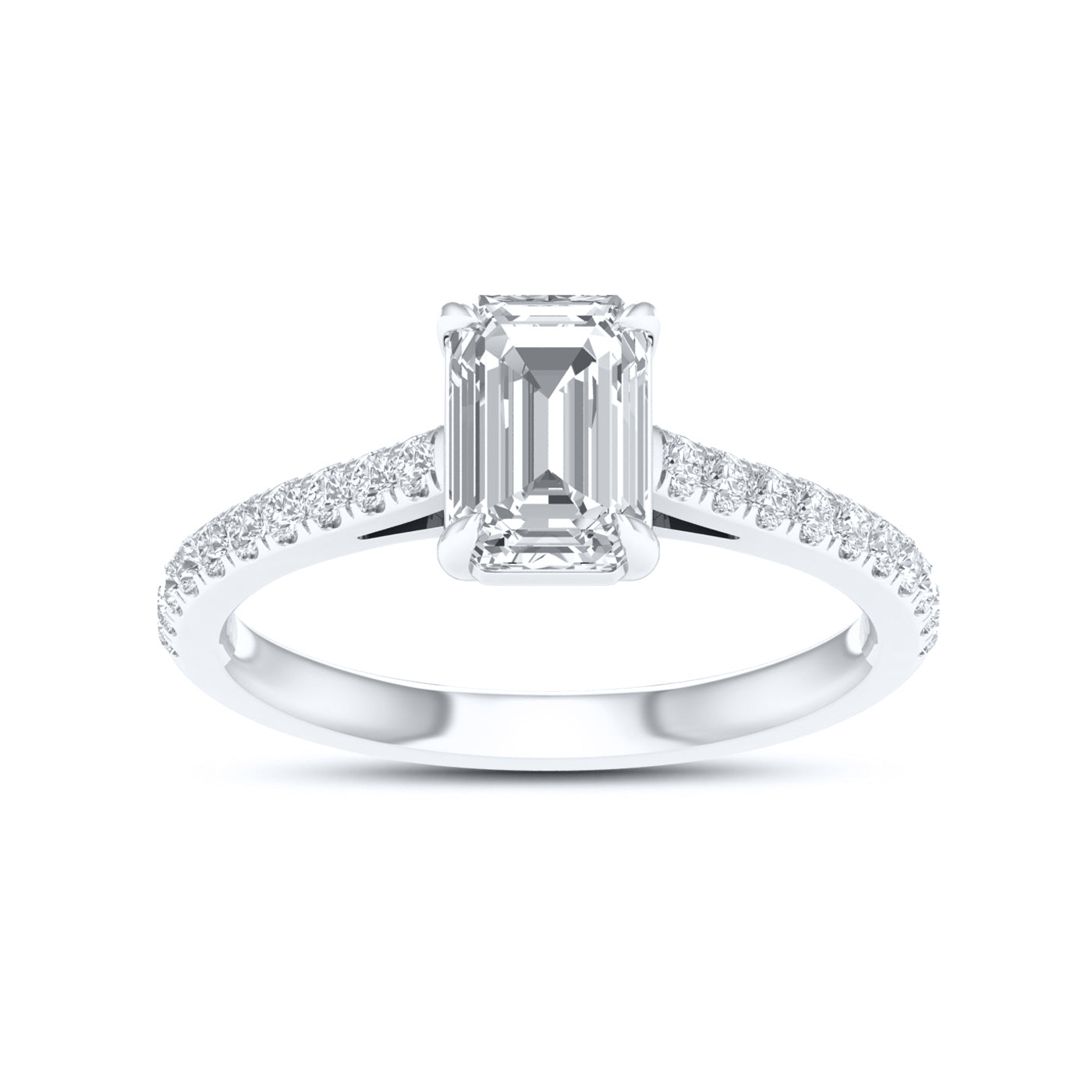 14kt White Gold 1.25 CTW Lab Diamond Ring