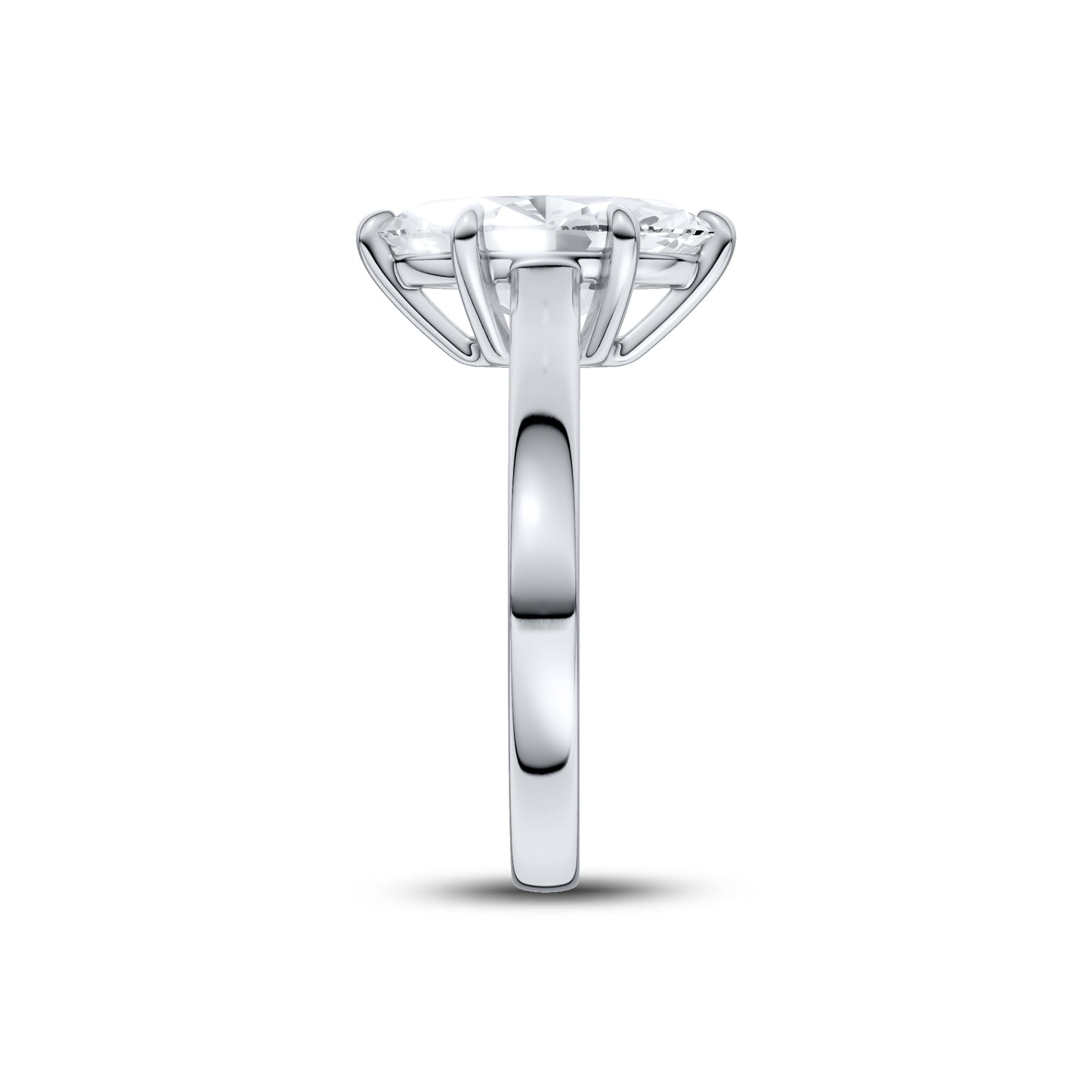 14kt White Gold 1.50 CTW Marquise Lab Diamond Ring