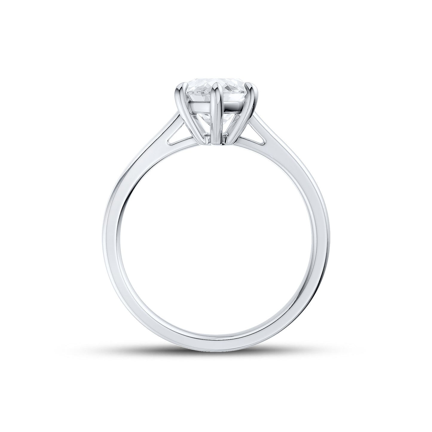 14kt White Gold 1.50 CTW Marquise Lab Diamond Ring
