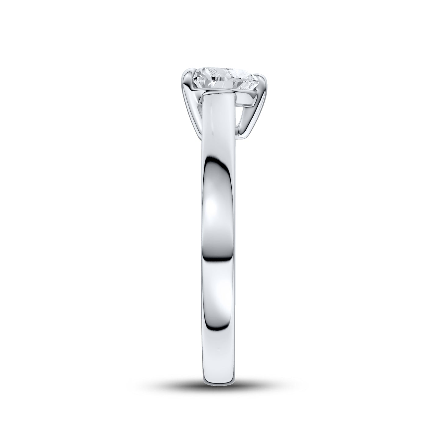 14kt White Gold 1 CTW Lab Diamond Ring
