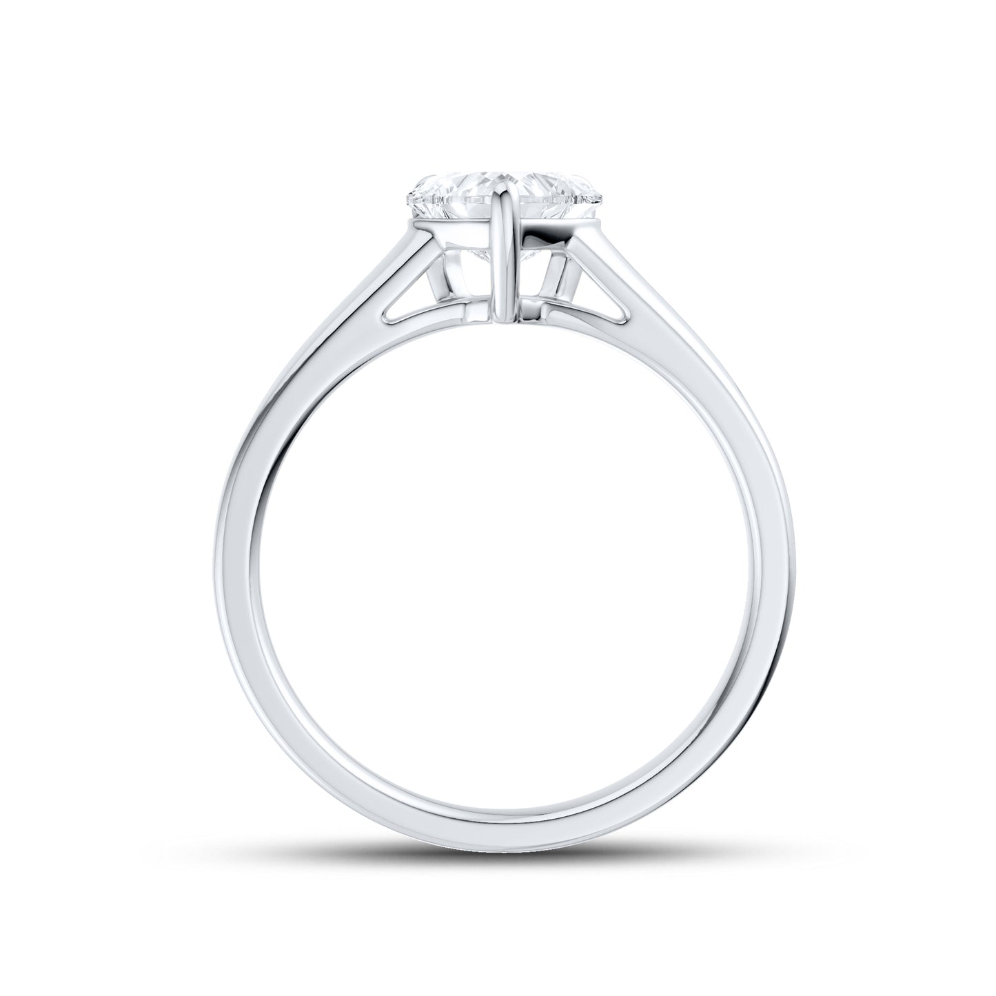 14kt White Gold 1 CTW Lab Diamond Ring