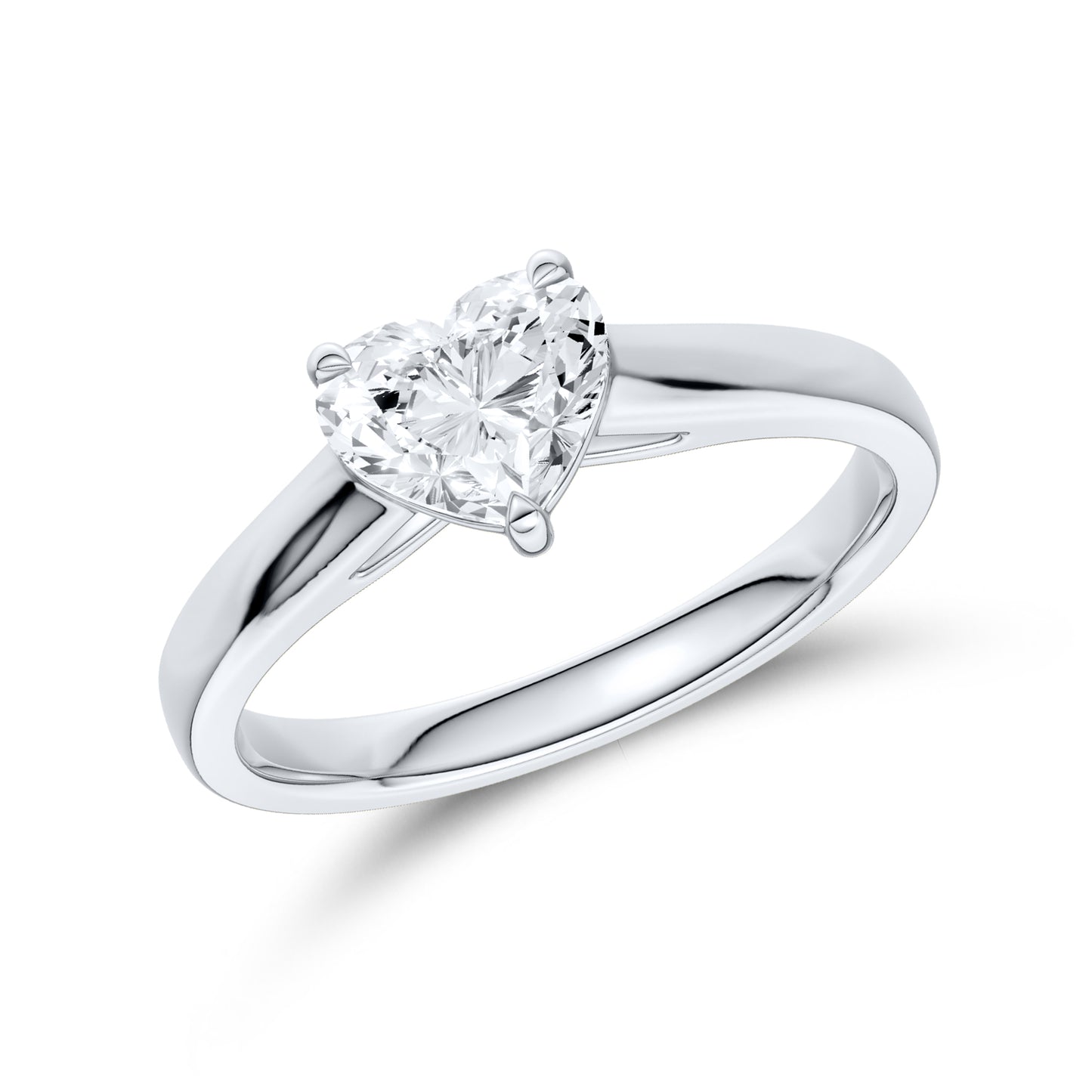 14kt White Gold 1 CTW Lab Diamond Ring