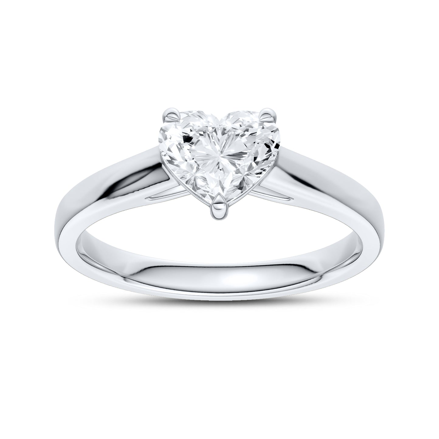 14kt White Gold 1 CTW Lab Diamond Ring