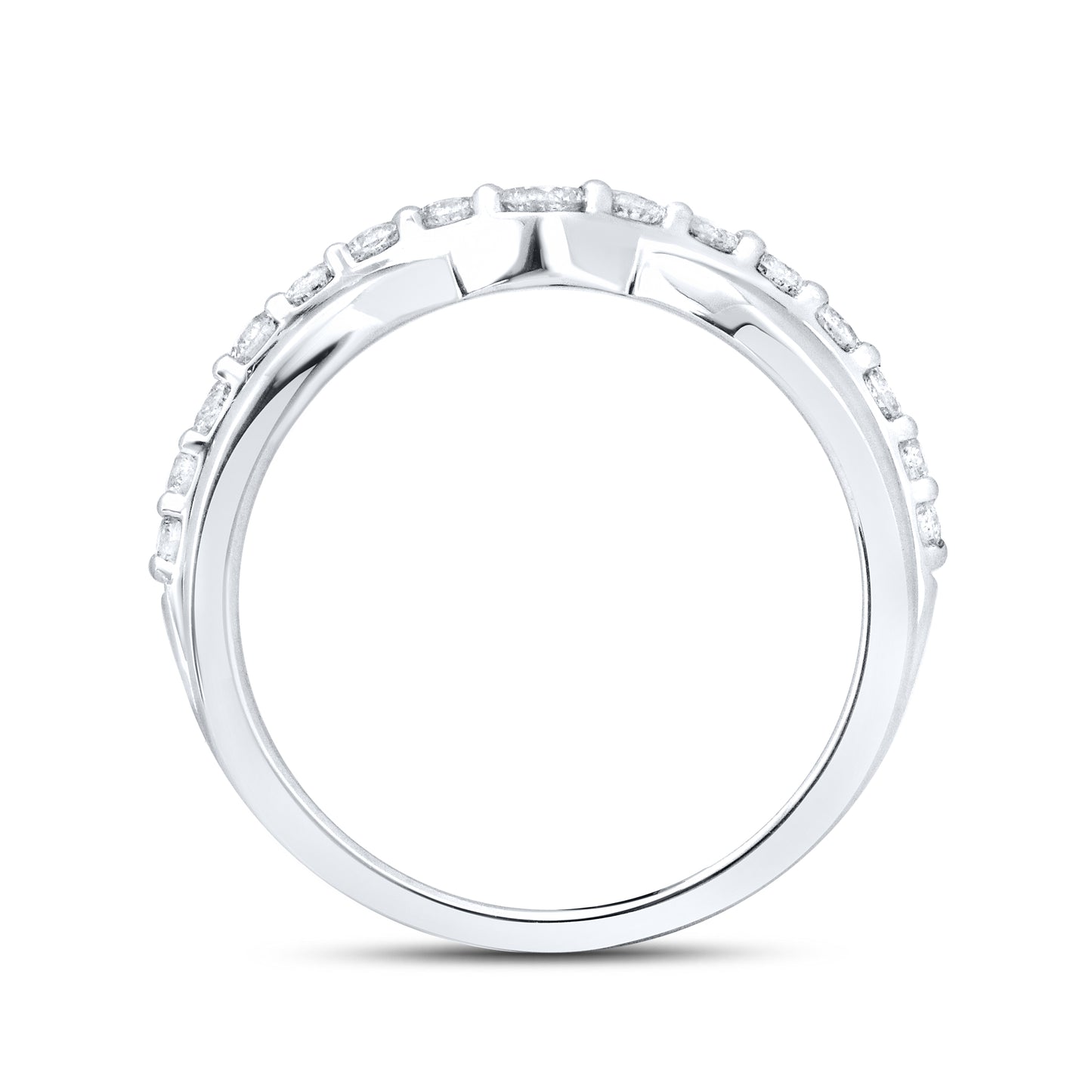 14kt White Gold 0.50 CTW Lab Diamond Ring